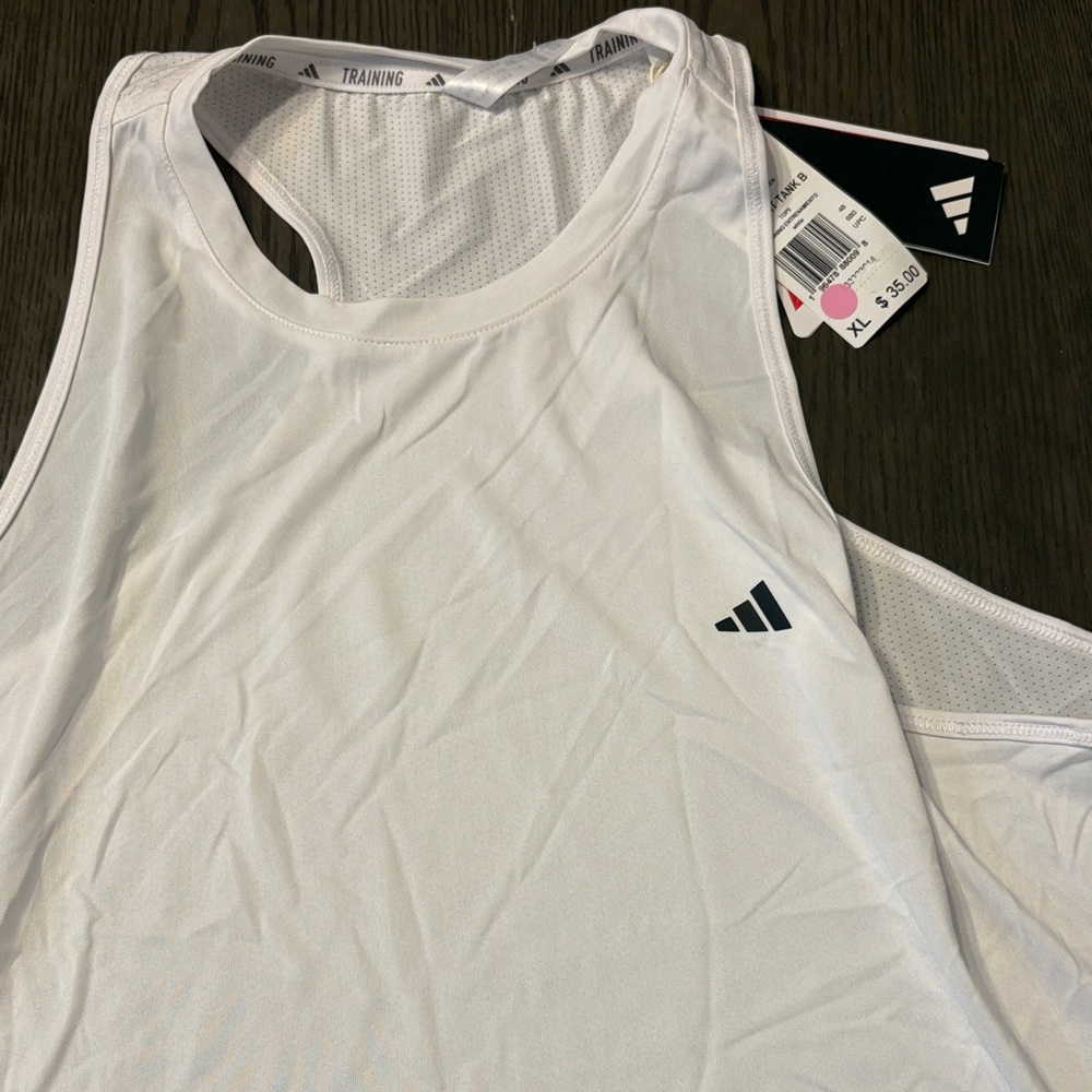 adidas White Tank Top